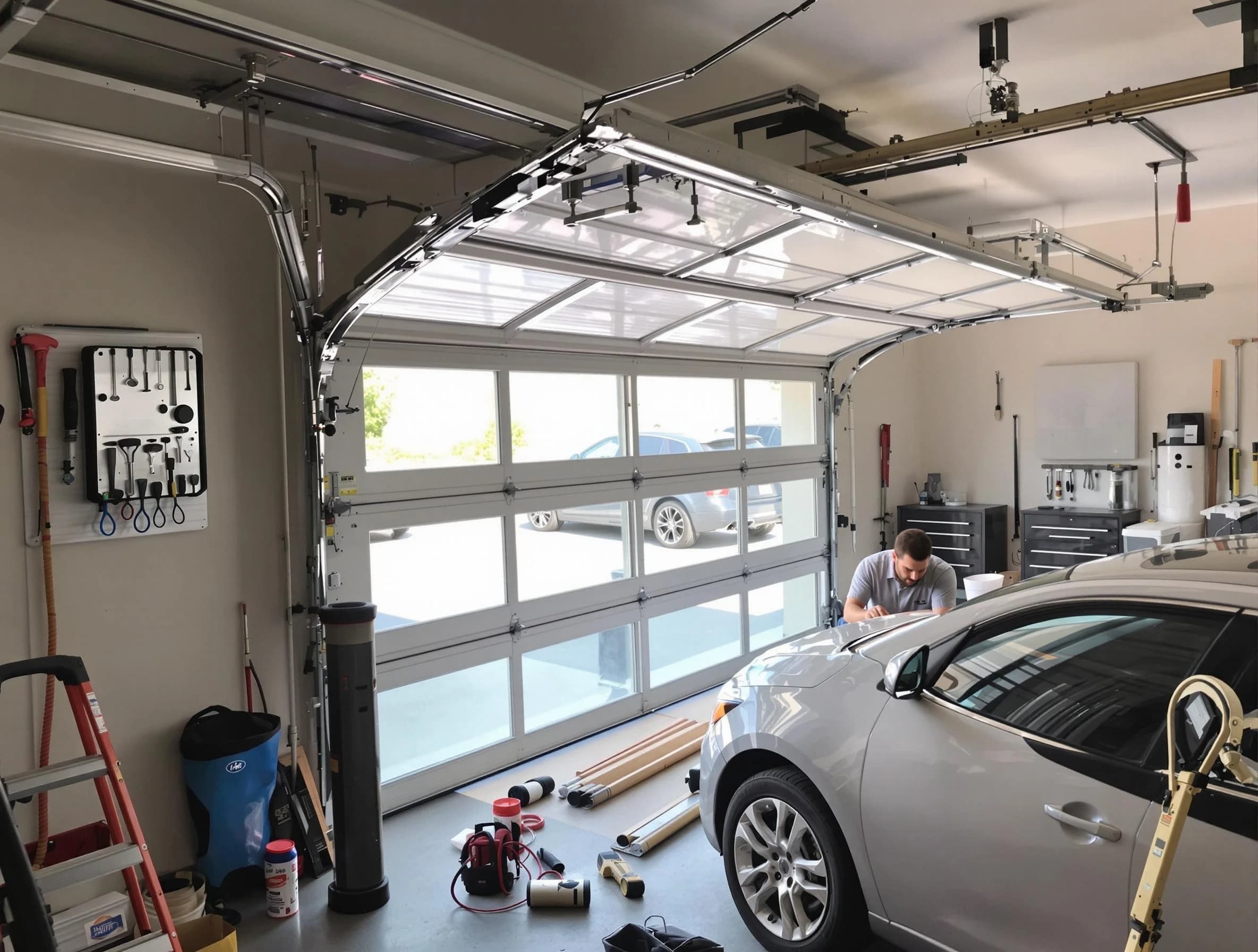 Garage door noise reduction service by Albuquerque Garage Door Repair in Albuquerque