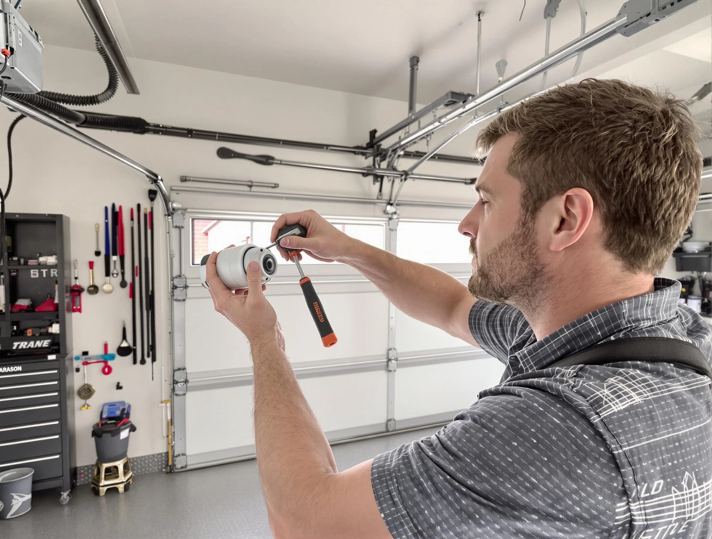 Garage door opener repair service by Albuquerque Garage Door Repair in Albuquerque