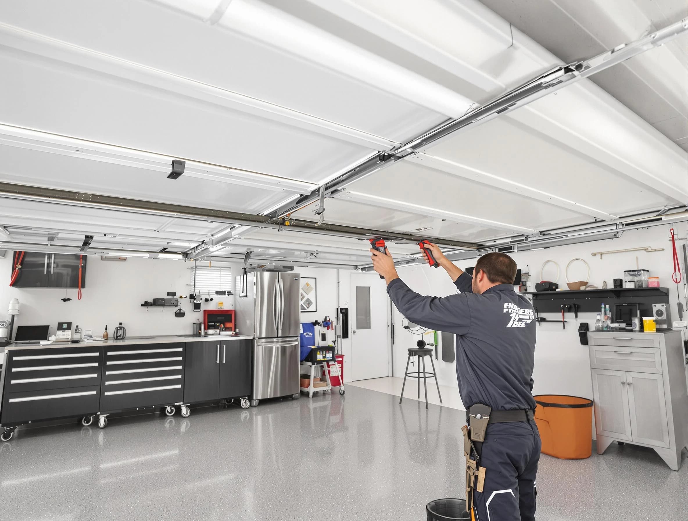 Overhead garage door repair service by Albuquerque Garage Door Repair in Albuquerque