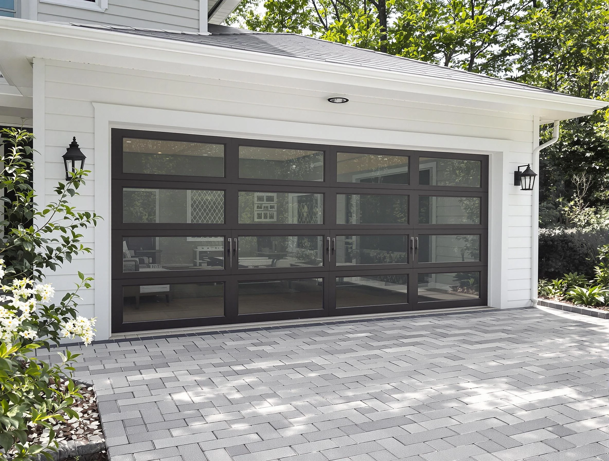 Albuquerque Garage Door Repair design specialist presenting custom garage door options to Albuquerque homeowner