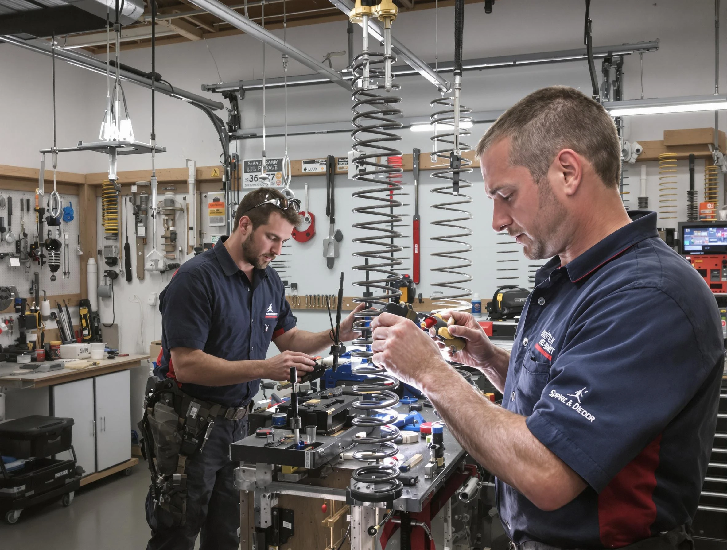 Garage door spring repair service by Albuquerque Garage Door Repair in Albuquerque